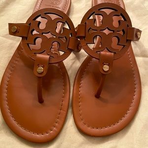 Tory Burch Miller Sandal in Vintage Vachetta Sz 9